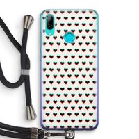 Hartjes: Huawei P Smart (2019) Transparant Hoesje met koord