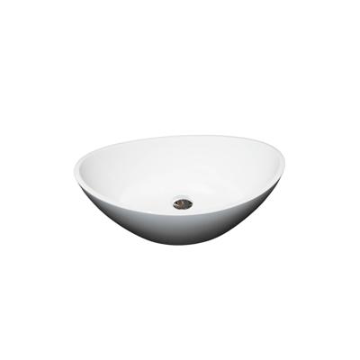 Waskom Loutro Palm Beach Rechthoek 55x34x14.3 cm Mat Wit Loutro
