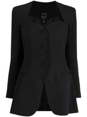Huishan Zhang blazer Kim à encolure cœur - Noir