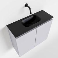 Toiletmeubel Mondiaz Ture | 60 cm | Meubelkleur Cale | Eden wastafel Urban Midden | Zonder kraangat