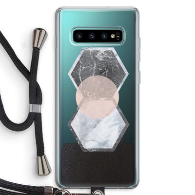 Creatieve toets: Samsung Galaxy S10 Plus Transparant Hoesje met koord