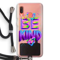 Be Kind: Samsung Galaxy A20e Transparant Hoesje met koord