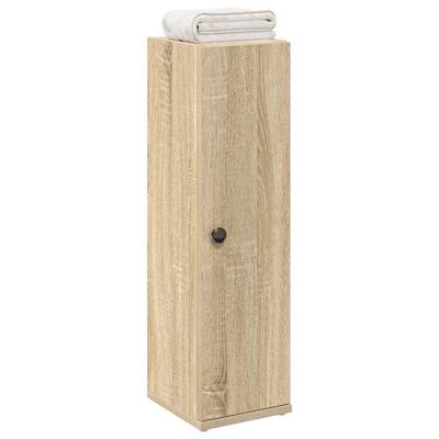 Badkamerkast met rolhouder 20,5x22x72 cm sonoma eikenkleurig