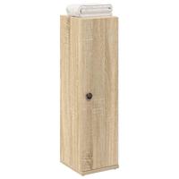 Badkamerkast met rolhouder 20,5x22x72 cm sonoma eikenkleurig