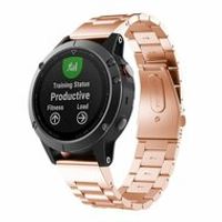 Stalen schakelband - Rosé goud - Garmin Fenix 7 / 6 / 5