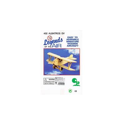 T&F Creations Model vliegtuig bouwpakket - Albatros 402 - 18 x 26 cm - hout