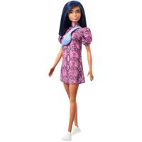 Mattel Fashionistas Doll 143 Pink & Black Dress