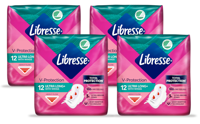 Libresse V-Protection Ultra Long+ Wings Maandverband Multiverpakking