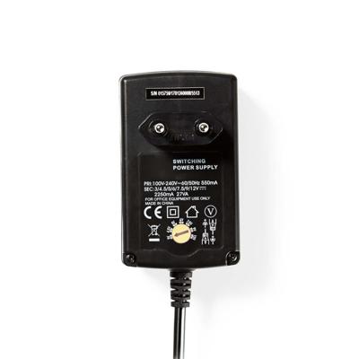 Nedis acpa007 universele ac-voedingsadapter 3/4,5/6/7,5/9/12 v dc 2,25 a