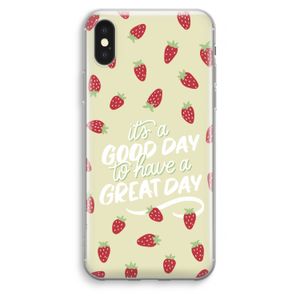 Don't forget to have a great day: iPhone XS Max Transparant Hoesje