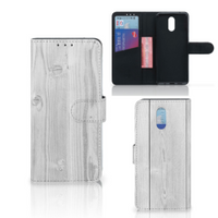 Nokia 2.3 Book Style Case White Wood - thumbnail