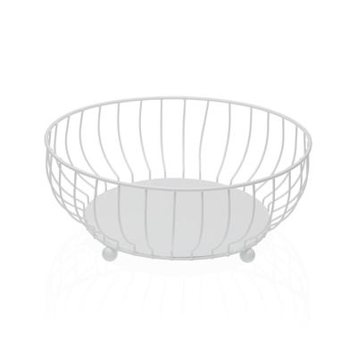 Fruitschaal Versa Wit Metaal Staal 27,5 X 11 X 27,5 CM