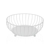 Fruitschaal Versa Wit Metaal Staal 27,5 X 11 X 27,5 CM
