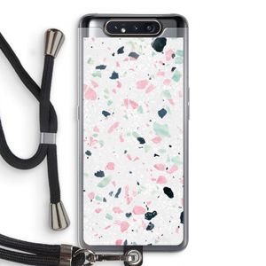 Terrazzo N°3: Samsung Galaxy A80 Transparant Hoesje met koord
