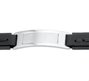 TFT Armband Staal Leer 15 mm 19 + 2 cm