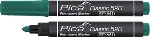 Pica Permanentmarker | groen | streepbreedte 1-4 mm | ronde punt | 10 stuks - 520/36 520/36