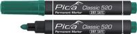 Pica Permanentmarker | groen | streepbreedte 1-4 mm | ronde punt | 10 stuks - 520/36 520/36 - thumbnail