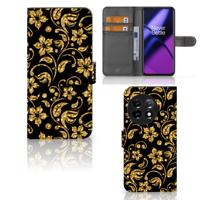 OnePlus 11 Hoesje Gouden Bloemen