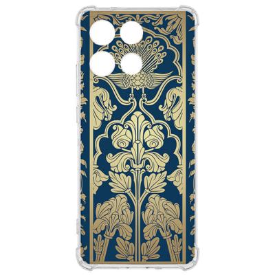 TPU Telefoonhoesje Motorola Moto G56 - Beige Flowers backcover TPU Telefoonhoesje Motorola Moto G56 - Beige Flowers backcover