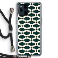 Moroccan tiles: Oppo Find X3 Transparant Hoesje met koord