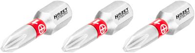 HAZET Bit 2215N-PH1/3 · 1/4 inch (6,3 mm) zeskant massief · Kruiskop profiel PH · 3-delig · SW PH1