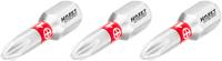 HAZET Bit 2215N-PH1/3 · 1/4 inch (6,3 mm) zeskant massief · Kruiskop profiel PH · 3-delig · SW PH1
