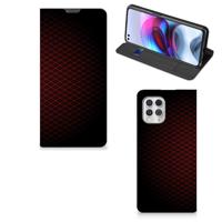 Motorola Moto G100 | Hoesje met Magneet | Geruit Rood