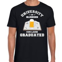 Studenten carnaval t-shirt zwart university of Nijmegen voor heren - thumbnail