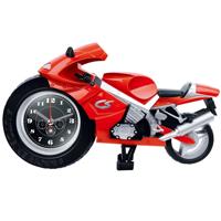 Creatieve artistieke motorfiets wekker bureauklok model voor huishoudelijke plank decoraties (rood) Creatieve artistieke motorfiets wekker bureauklok model voor huishoudelijke plank decoraties (rood)
