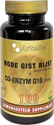 Artelle Rode gist rijst 100mg Q10 30mg Artelle Rode gist rijst 100mg Q10 30mg