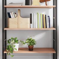 Wandschap 80x40x2 cm behandeld massief eikenhout lichtbruin Wandschap 80x40x2 cm behandeld massief eikenhout lichtbruin