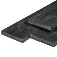 Plank Midden-Europees grenen zwart gespoten 2,0x20,0x400 cm Tuindeco - Tuindeco