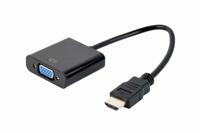 Gembird A-HDMI-VGA-04 video kabel adapter 0,15 m VGA (D-Sub) HDMI Type A (Standaard) Zwart