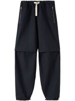 Jil Sander pantalon fuselé à design à empiècements - Bleu