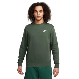 Nike Sportswear Club Fleece Crew Sweater Donkergroen Wit