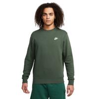 Nike Sportswear Club Fleece Crew Sweater Donkergroen Wit