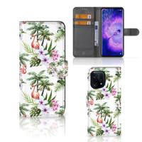 OPPO Find X5 | Telefoonhoesje | Met pasjeshouder | Flamingo Palms