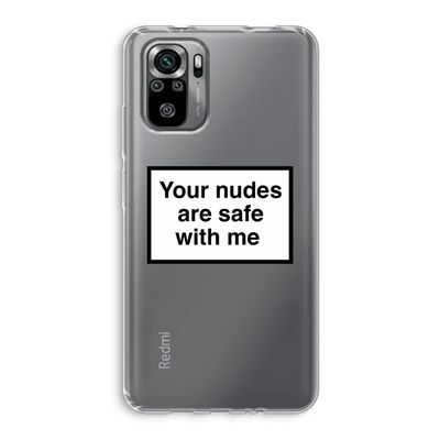 Safe with me: Xiaomi Redmi Note 10S Transparant Hoesje