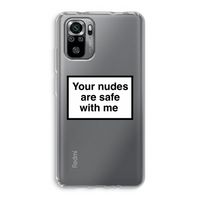 Safe with me: Xiaomi Redmi Note 10S Transparant Hoesje