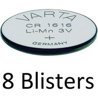 8 Stuks (8 Blisters a 1 st) Varta CR1616 Wegwerpbatterij Lithium - thumbnail