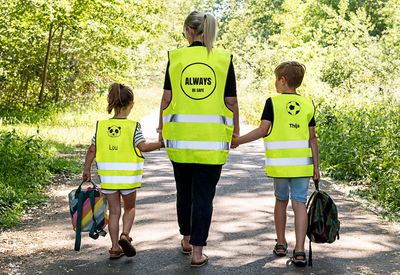 Gepersonaliseerd veiligheidsvest kinderen 7 tot 9 jaar