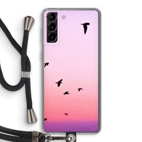 Fly away: Samsung Galaxy S21 Plus Transparant Hoesje met koord