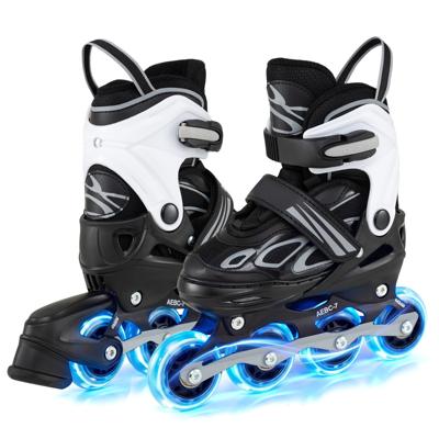 Verstelbare Inline Skates voor Kinderen 4 Maten Verstelbare Inline Skates met Lichtgevende Wielen Verlichte Rolschaatsen voor Binnen en Buiten-S