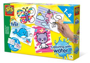 SES Creative My First Kleuren met water - Fantasie dieren