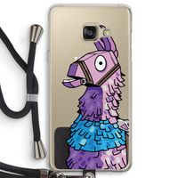 Lama: Samsung Galaxy A3 (2016) Transparant Hoesje met koord