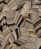 Decoprint Serenity - Native Leaves Chocolate Brown - SY27563