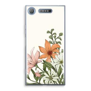 Floral bouquet: Sony Xperia XZ1 Transparant Hoesje