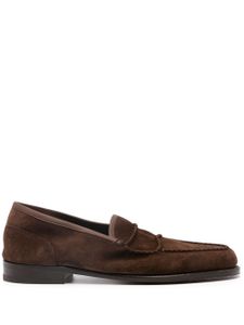 John Lobb mocassins en daim - Marron