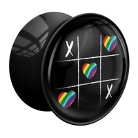 Double Flared Plug met Pride! Design Acryl Tunnels & Plugs