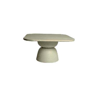 Tower Living Salontafel 'Barza' Mangohout, 80 x 80cm, kleur Off White